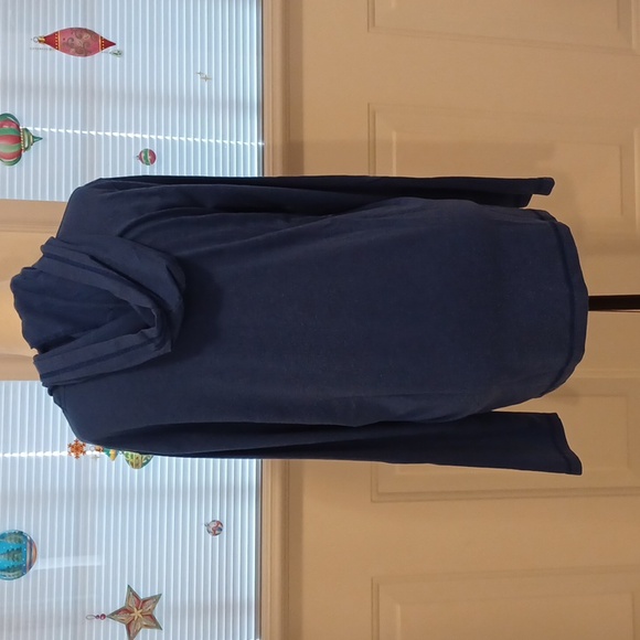 4/$40 Blue Hooded Long Sleeve Tee - Size Medium - Picture 4 of 6